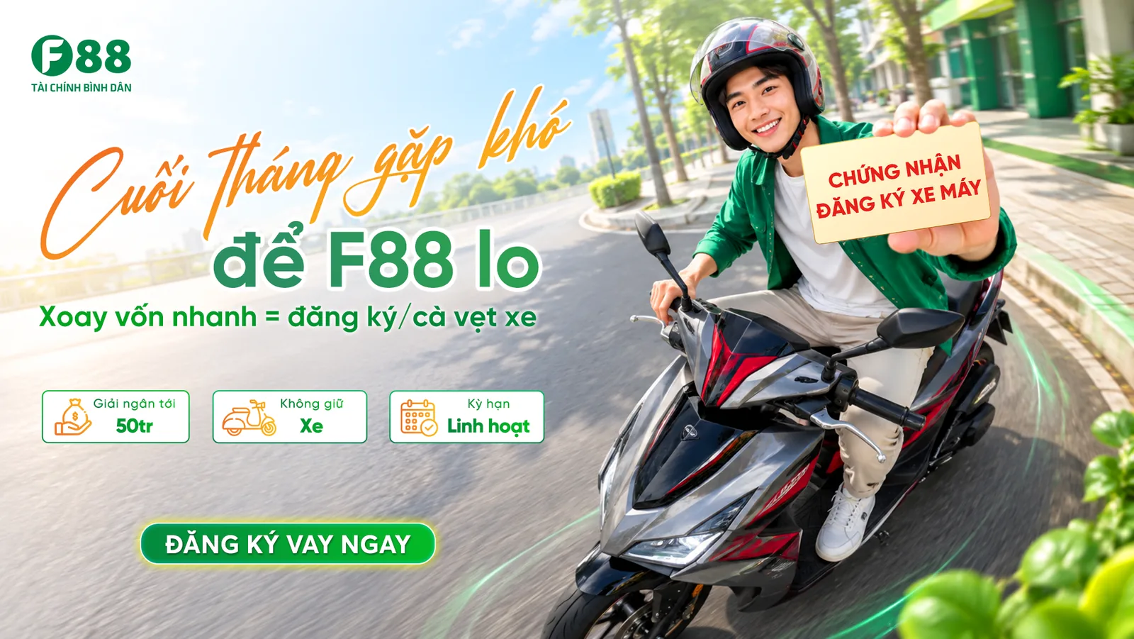 Vay đăng ký xe máy F88